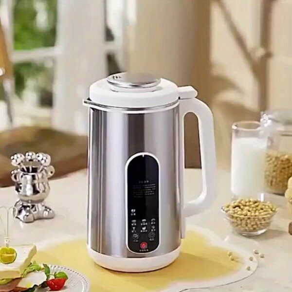stainless steel automatic nut milk maker, 8 in 1 almond milk production machine with 20 blades, blender, vegetable and fruit juicer, kitchen essentials, food processor, 24 hour timer, 42 ounces (approximately 1148.2g)