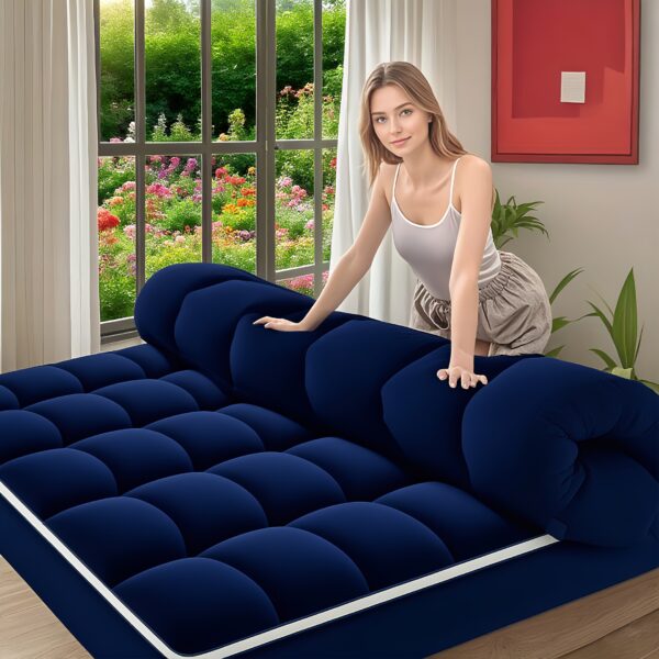 mattress topper, extra thick mattress pad pillow top mattress cover quilted fitted mattress protector top stretches up 8 21" deep pocket cooling