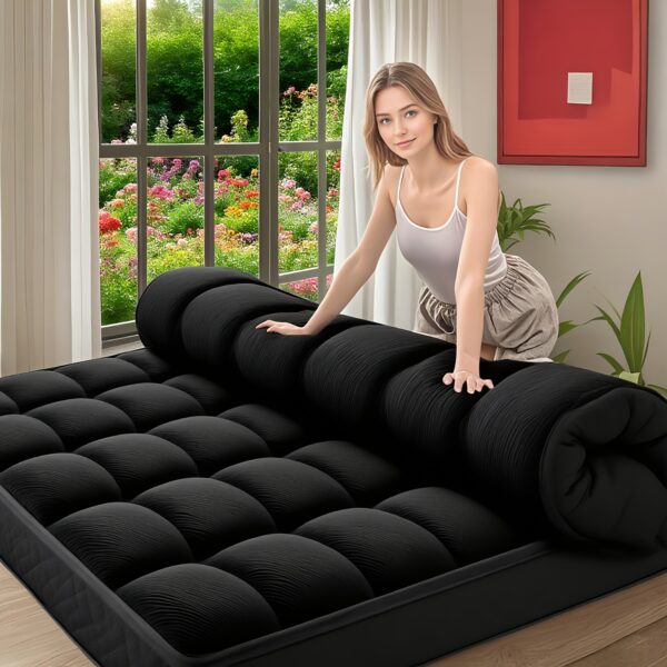 mattress topper, extra thick mattress pad pillow top mattress cover quilted fitted mattress protector top stretches up 8 21" deep pocket cooling