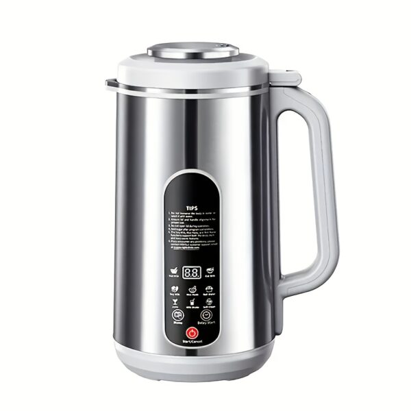 stainless steel automatic nut milk maker, 8 in 1 almond milk production machine with 20 blades, blender, vegetable and fruit juicer, kitchen essentials, food processor, 24 hour timer, 42 ounces (approximately 1148.2g)