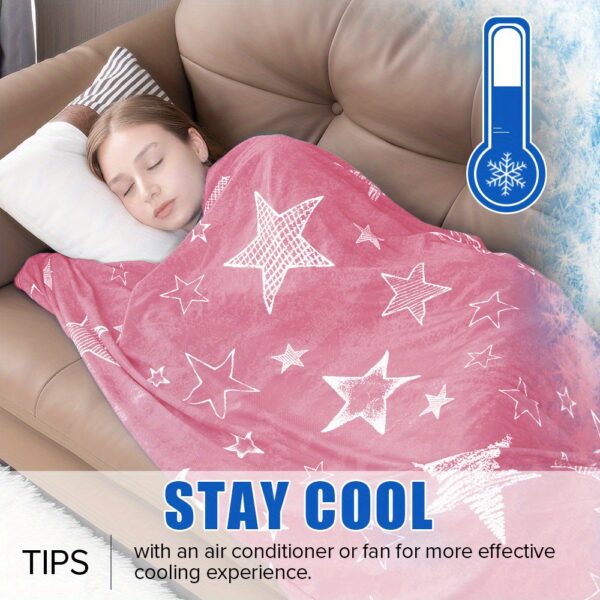 cooling blankets for hot sleepers summer blanket thin lightweight breathable soft double side enhanced blanket for bed couch sofa, keep cool for night sweats