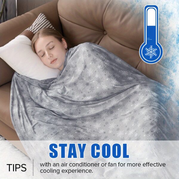 cooling blankets for hot sleepers summer blanket thin lightweight breathable soft double side enhanced blanket for bed couch sofa, keep cool for night sweats