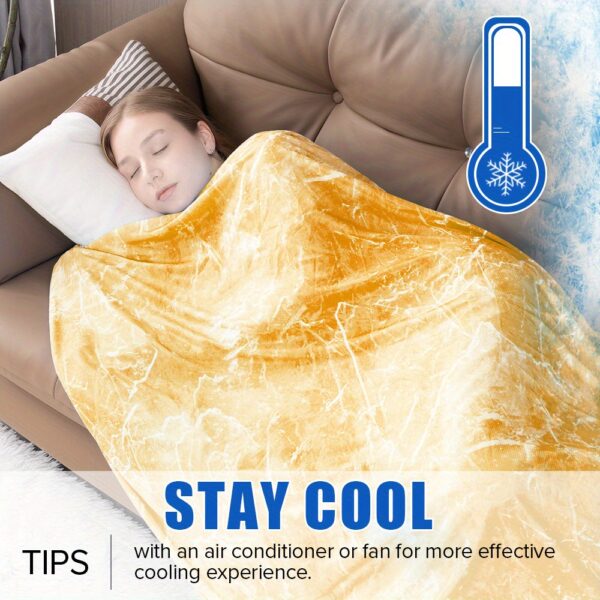 cooling blankets for hot sleepers summer blanket thin lightweight breathable soft double side enhanced blanket for bed couch sofa, keep cool for night sweats